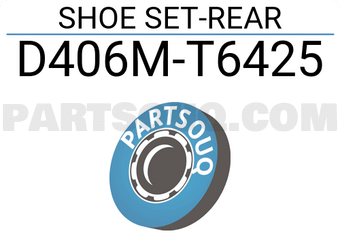 Nissan D406MT6425 SHOE SET-REAR
