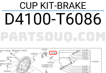 Nissan D4100T6086 CUP KIT-BRAKE