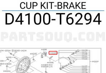 Nissan D4100T6294 CUP KIT-BRAKE