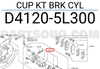 Nissan D41205L300 CUP KT BRK CYL