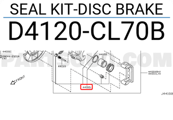 Nissan D4120CL70B SEAL KIT-DISC BRAKE