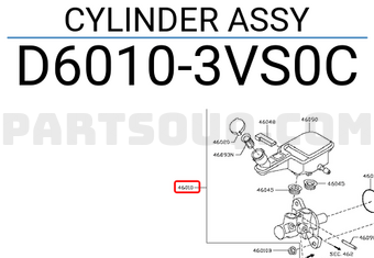 Nissan D60103VS0C CYLINDER ASSY