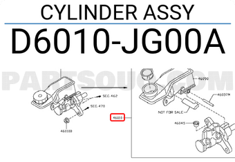 Nissan D6010JG00A CYLINDER ASSY