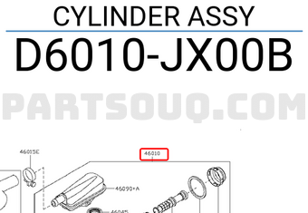 Nissan D6010JX00B CYLINDER ASSY