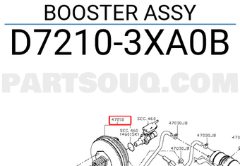 Nissan D72103XA0B BOOSTER ASSY