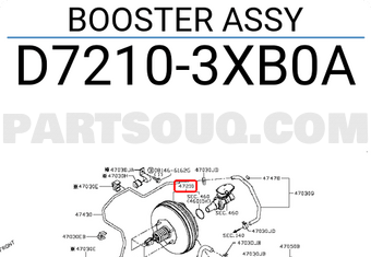 Nissan D72103XB0A BOOSTER ASSY