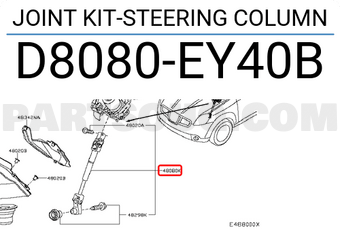 Nissan D8080EY40B JOINT KIT-STEERING COLUMN