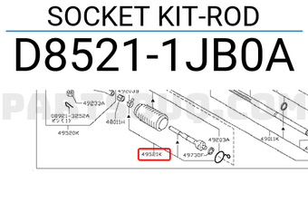 Nissan D85211JB0A SOCKET KIT-ROD