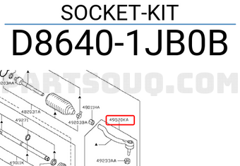 Nissan D86401JB0B SOCKET-KIT