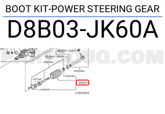 Nissan D8B03JK60A BOOT KIT-POWER STEERING GEAR