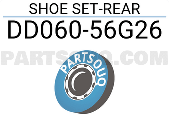 Nissan DD06056G26 SHOE SET-REAR