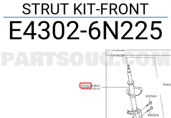 Nissan E43026N225 STRUT KIT-FRONT