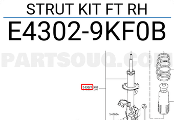 Nissan E43029KF0B STRUT KIT FT RH
