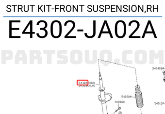 Nissan E4302JA02A STRUT KIT-FRONT SUSPENSION,RH