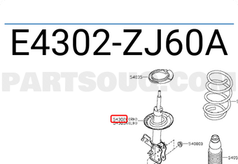 Nissan E4302ZJ60A STRUT KIT FRONT