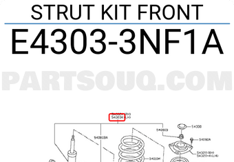 Nissan E43033NF1A STRUT KIT FRONT