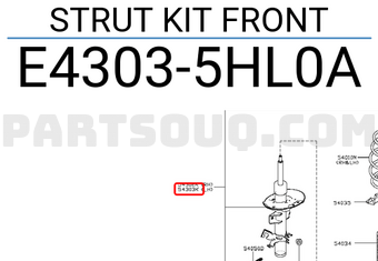 Nissan E43035HL0A STRUT KIT FRONT