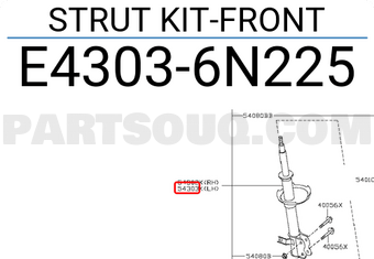 Nissan E43036N225 STRUT KIT-FRONT