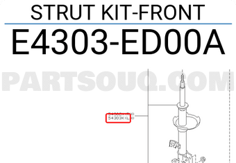 Nissan E4303ED00A STRUT KIT-FRONT