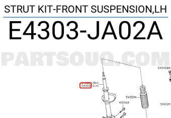 Nissan E4303JA02A STRUT KIT-FRONT SUSPENSION,LH