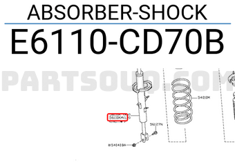 Nissan E6110CD70B ABSORBER-SHOCK