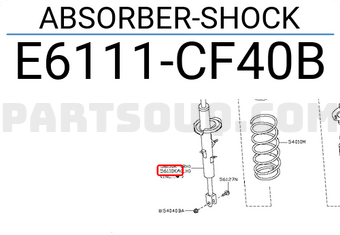 Nissan E6111CF40B ABSORBER-SHOCK