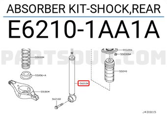 Nissan E62101AA1A ABSORBER KIT-SHOCK,REAR