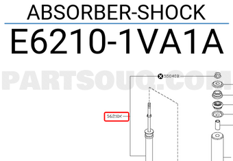 Nissan E62101VA1A ABSORBER-SHOCK