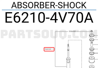 Nissan E62104V70A ABSORBER-SHOCK