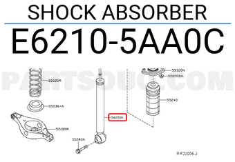 Nissan E62105AA0C SHOCK ABSORBER