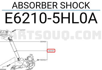Nissan E62105HL0A ABSORBER SHOCK