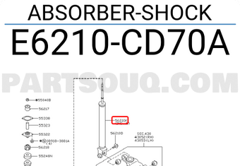 Nissan E6210CD70A ABSORBER-SHOCK