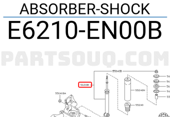 Nissan E6210EN00B ABSORBER-SHOCK