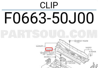 Nissan F066350J00 CLIP