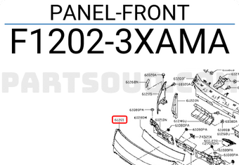 Nissan F12023XAMA PANEL-FRONT