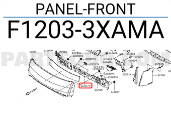 Nissan F12033XAMA PANEL-FRONT
