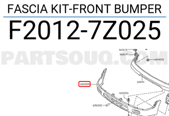 Nissan F20127Z025 FASCIA KIT-FRONT BUMPER