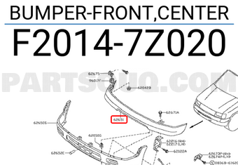 Nissan F20147Z020 BUMPER-FRONT,CENTER