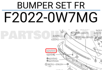Nissan F20220W7MG BUMPER SET FR