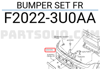 Nissan F20223U0AA BUMPER SET FR
