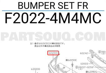 Nissan F20224M4MC BUMPER SET FR