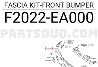 Nissan F2022EA000 FASCIA KIT-FRONT BUMPER