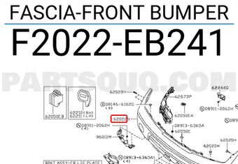 Nissan F2022EB241 FASCIA-FRONT BUMPER