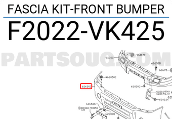 Nissan F2022VK425 FASCIA KIT-FRONT BUMPER