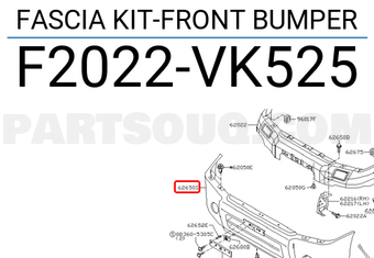 Nissan F2022VK525 FASCIA KIT-FRONT BUMPER