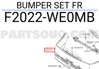 Nissan F2022WE0MB BUMPER SET FR