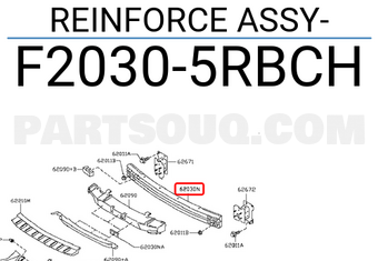Nissan F20305RBCH REINFORCE ASSY-