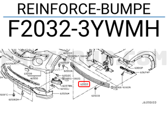 Nissan F20323YWMH REINFORCE-BUMPE