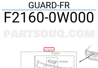 Nissan F21600W000 GUARD-FR