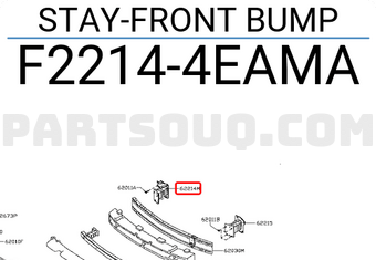 Nissan F22144EAMA STAY-FRONT BUMP
